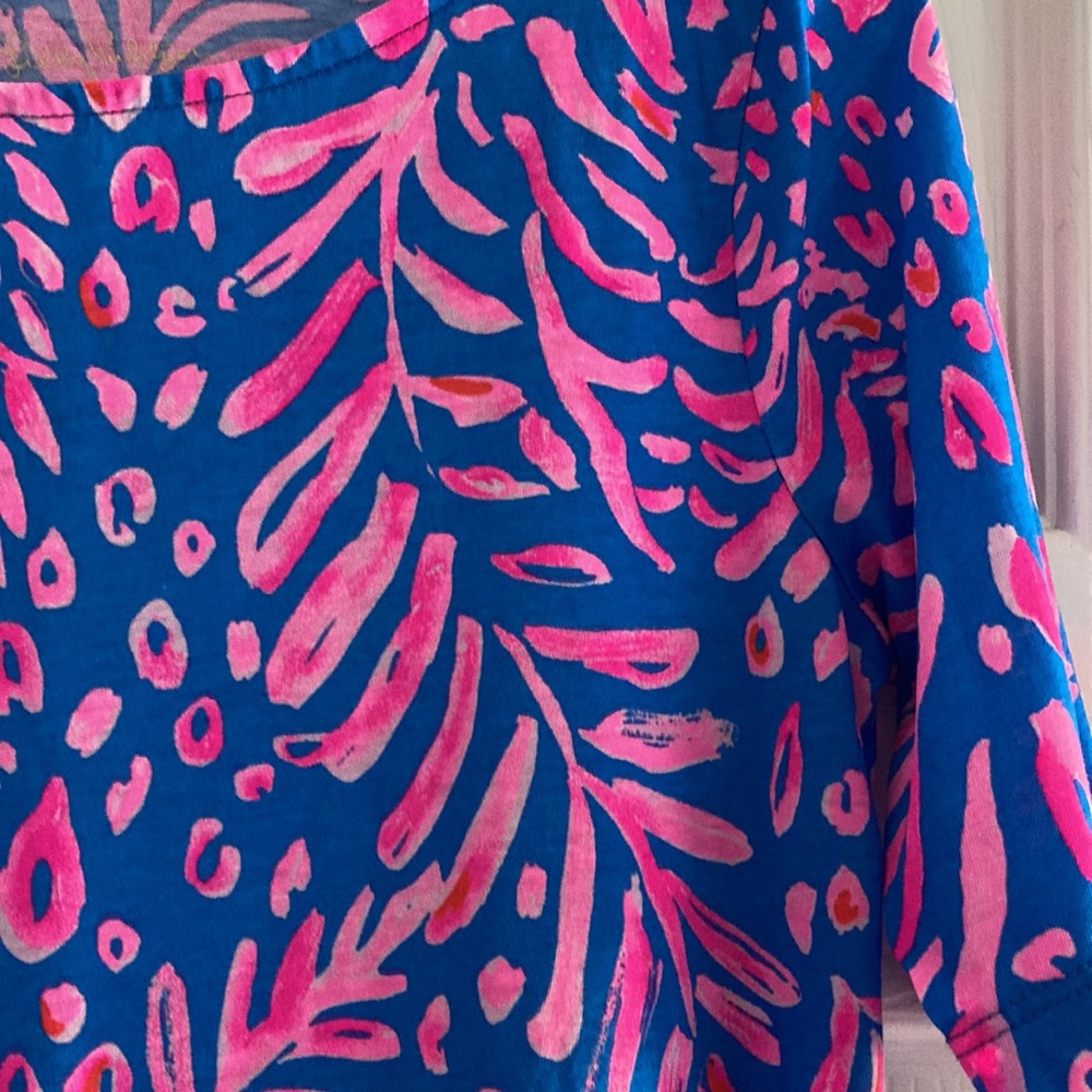 LILLY PULITZER GLENN DRESS IN PUNDY BLUE SIZE L 8/10 - Picture 2 of 3